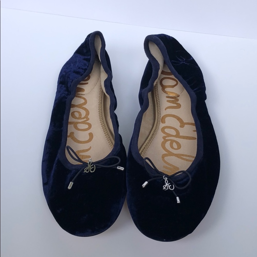 Velvet blue Sam Edelman Sz 11 Ballet Flat
